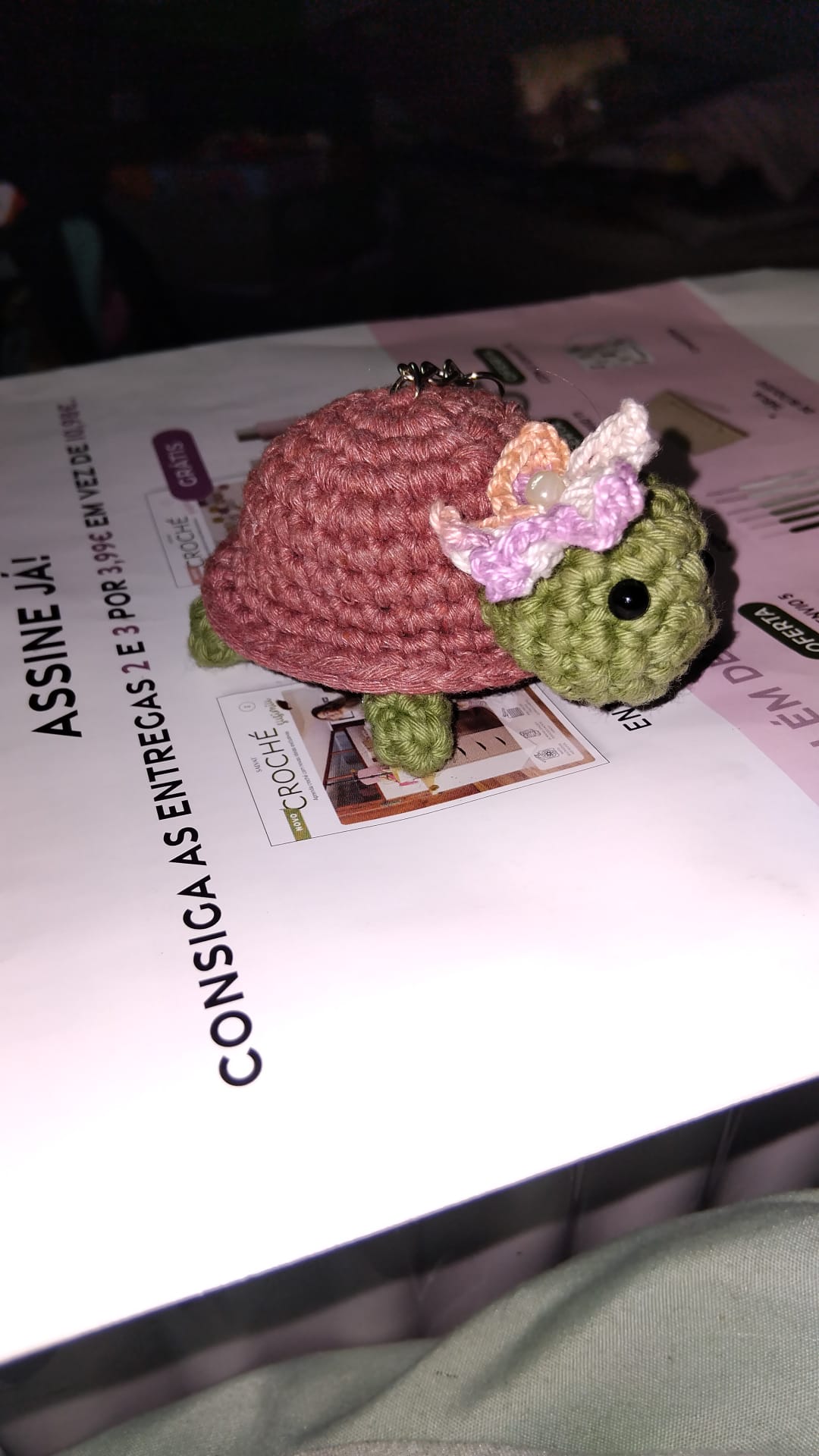 Chaveiros de Amigurumi – Tartaruguinhas