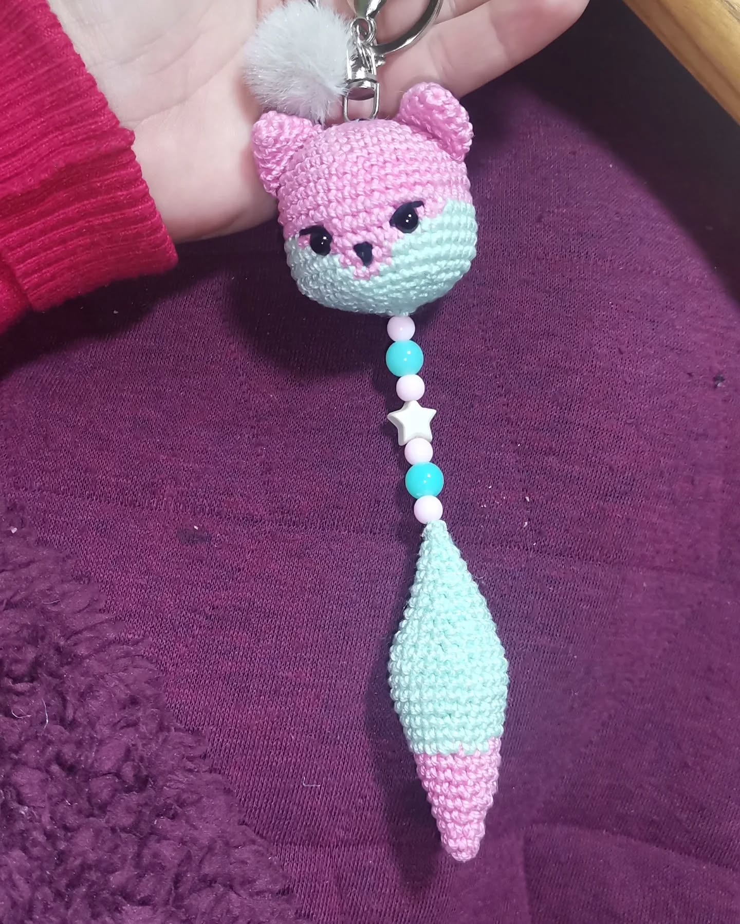 Porta-chaves/chaveiro raposinha